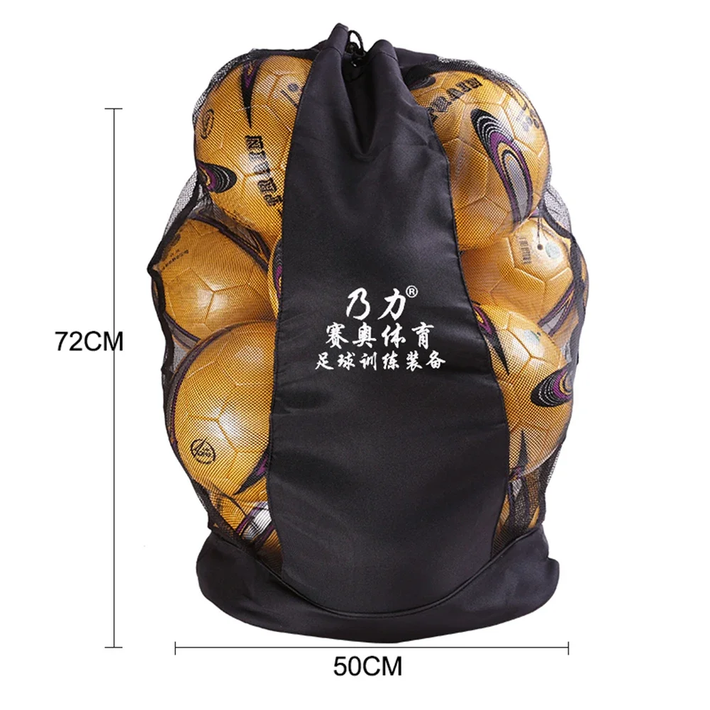 Grote voetbal mesh tas voetbal rugzak met verstelbare schouderriem outdoor volleybal bal opbergzakken