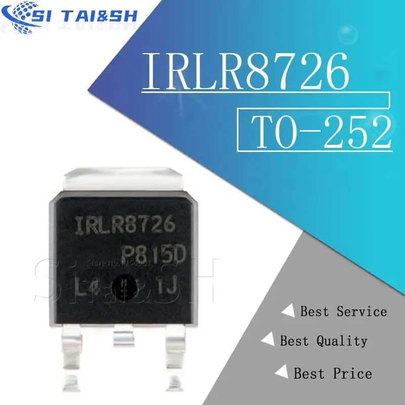 

Si Tai&SH 10PCS IRLR8726 IRLR8726TRPBF TO252 LR8726 SMD Data system