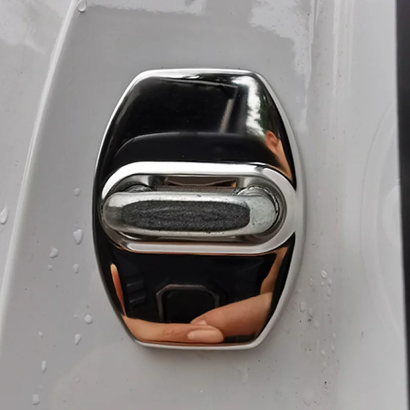 لسيارات BAIC BJ30 ، غطاء إبزيم لقفل باب السيارة التلقائي مزلاج مضاد للصدأ حماية إكسسوارات من الفولاذ المقاوم للصدأ