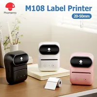 【No Ink Needed】Phomemo M108 Thermal Label Printer Wireless Bluetooth Sticker Maker 20-50mm for Home School Like B1 B21 M110 P50