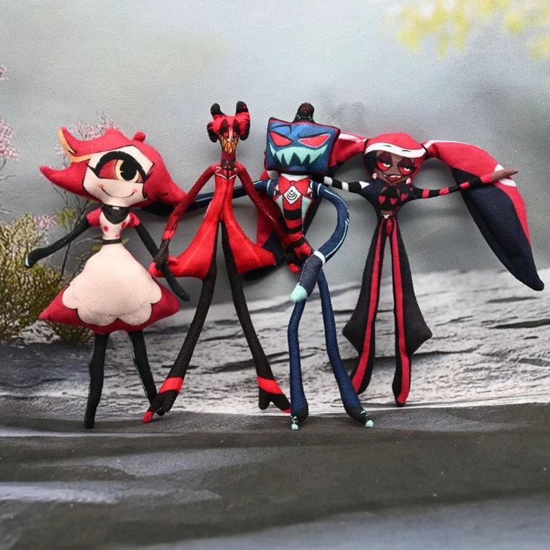 

In Stock Hazbined Hotels Voxes Alastor Hazbined Hotels Vees Niffty Hazbined Hotels Plush Dolls Stuffed Animl Soft Birthdy Gift