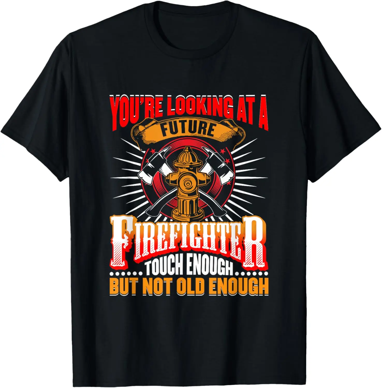 

Future Firefighter T shirt Kids Boys Youth Men Funny T-Shirt