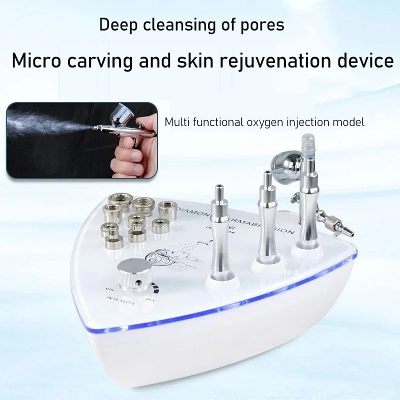 Diamond Micro Carving Spray Micro Crystal Face Cleaning and Rejuvenating Skin Grinder Cross Exfoliation