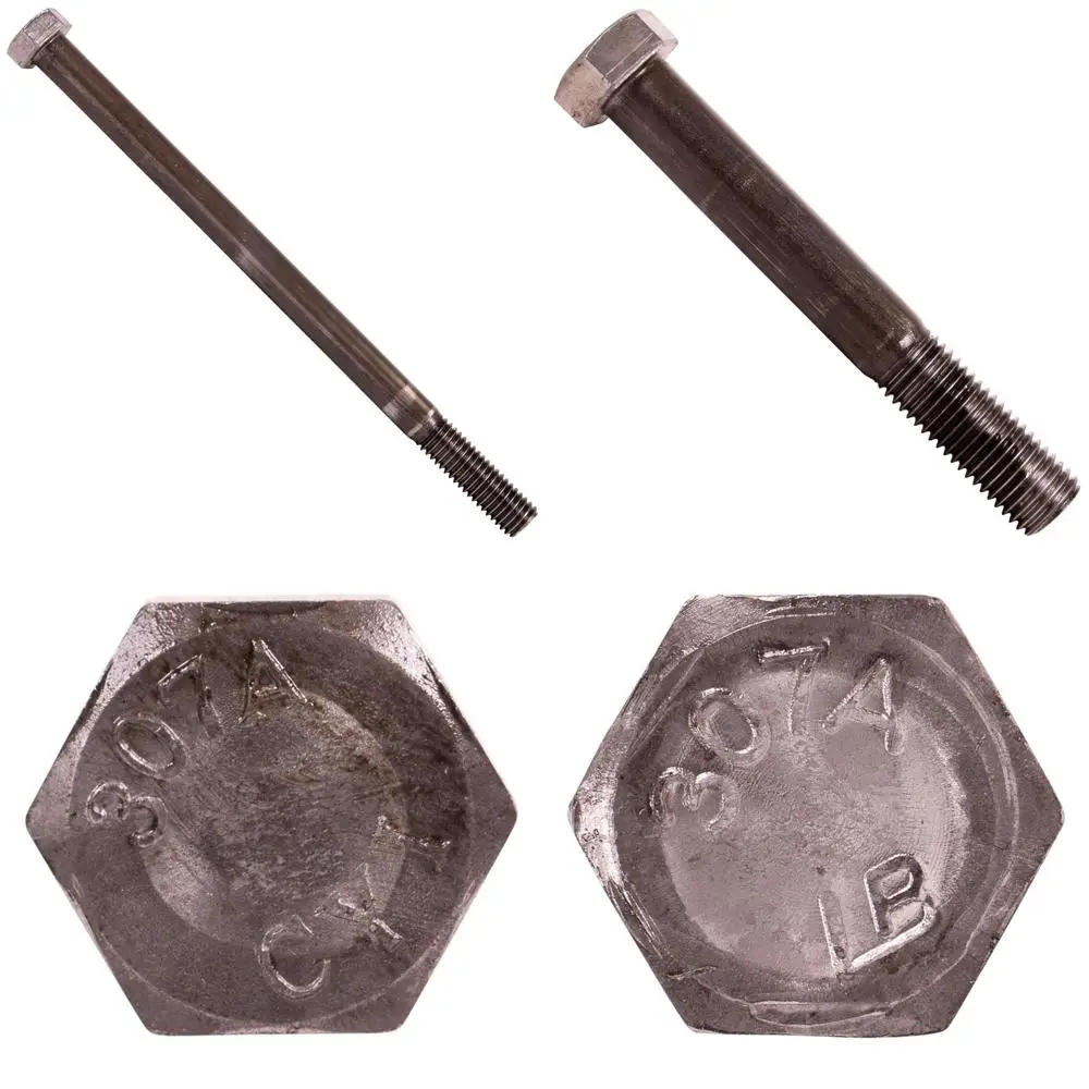 

Grade A Hex Bolts 1/2-13 x 8, 25 Pack, Plain Finish, Heavy Duty Construction Fasteners