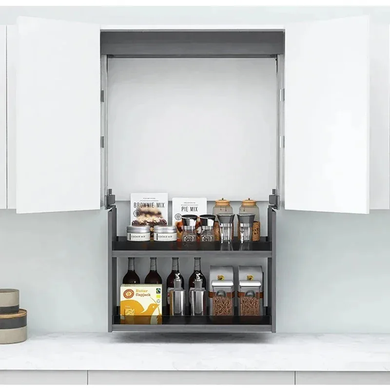 Hardware Accessories System Vertical Pull Down Shelf Electric Elevator Kitchen Basket Storage