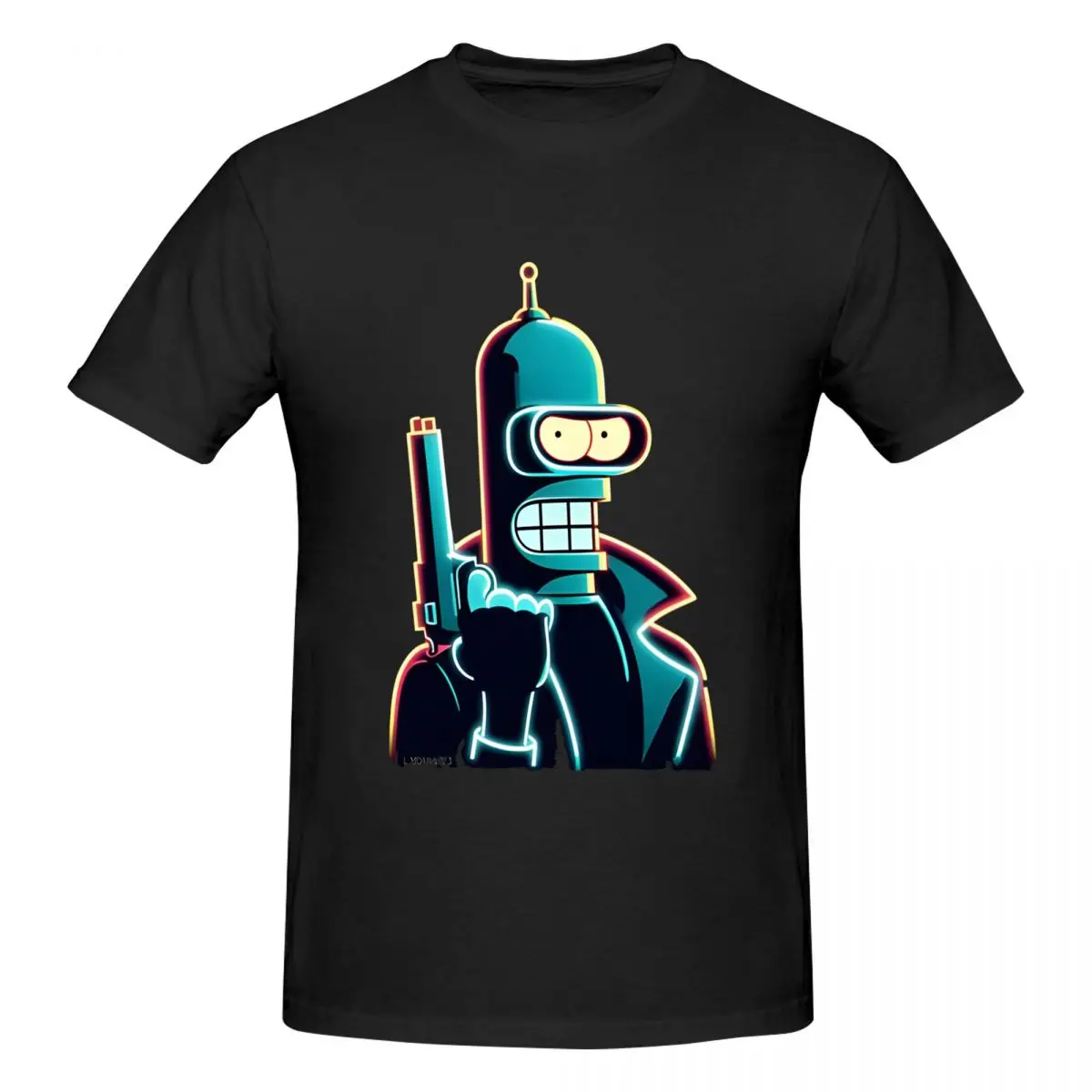 Novità divertente T-shirt uomo girocollo T-shirt in puro cotone F-Futurama manica corta T-shirt abbigliamento regalo