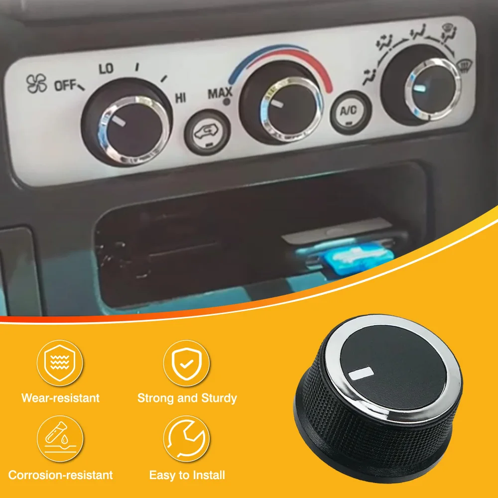 3 قطعة مقبض التحكم في سخان التيار المتردد لوحة مقبض زر التحكم في المناخ لسيارة شيفروليه إكسبريس جي إم سي سافانا 2500 3500 2008-2021 84793085 #2