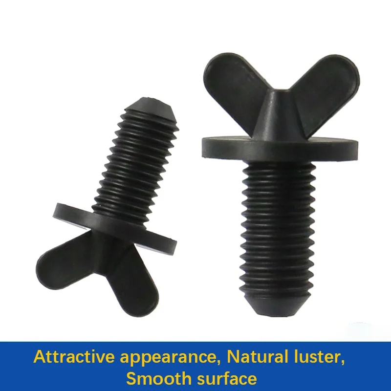 10pcs 25D Butterfly Plastic Head Screw, Injection Molding Machine & Cooling Tower Screw M10 M12