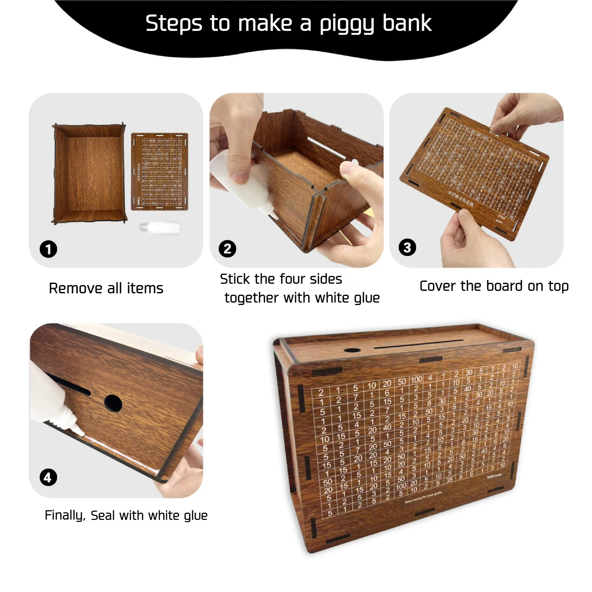 194 pezzi puzzle in legno a forma di gatto puzzle irregolare pezzi gioco compleanno regali di Natale per gli amanti dei gatti salvadanaio decorazioni per la casa