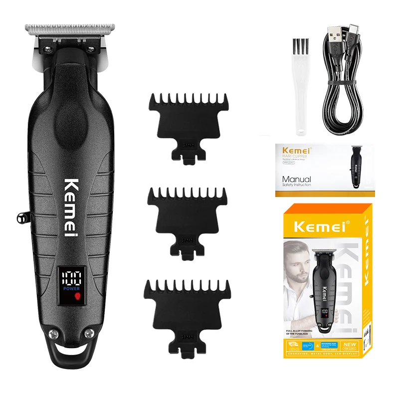 Kemei KM-2293 Haarsnijmachine Professionele oplaadbare kapper Tondeuse Elektrische tondeuses Draadloos voor mannen