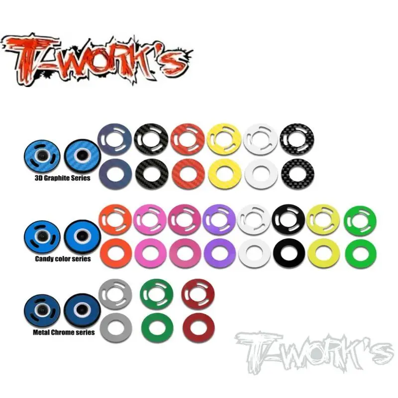 

Original T works TS-085 Shiny Carbon fiber AE RC28 Rims Sticker 6set Rc Parts