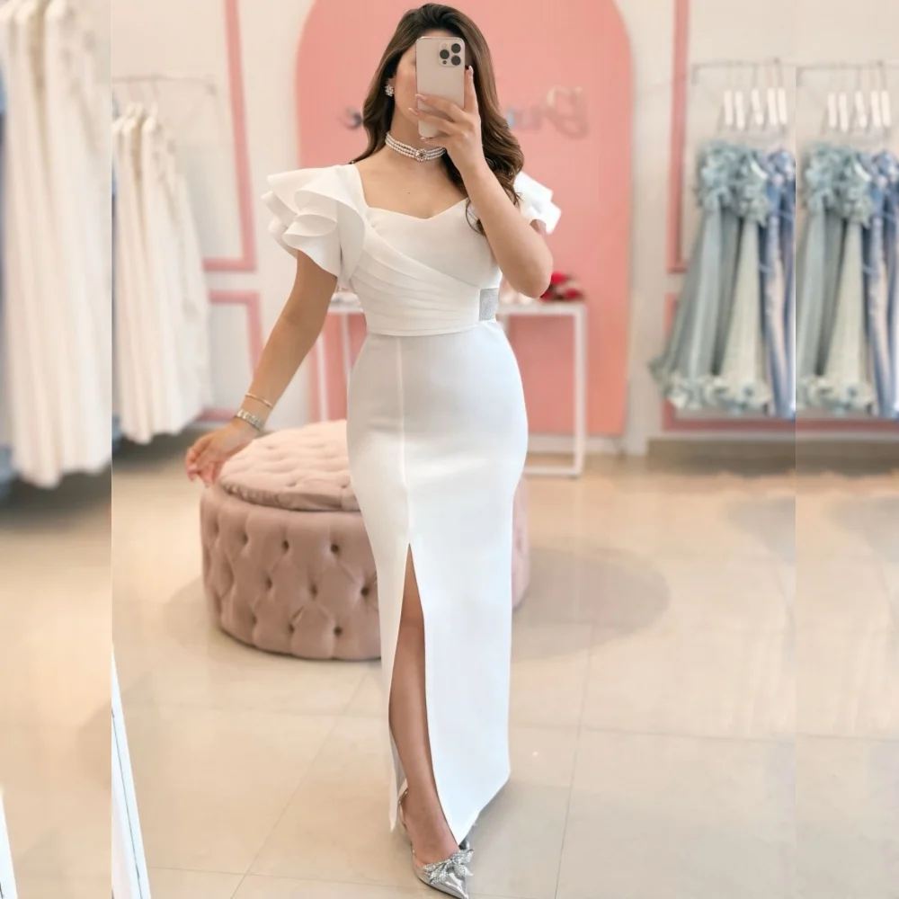 

Customized Sizes Available Jersey Pleat Straight V-neck Midi Dresses Bespoke Occasion Exquisite Casual