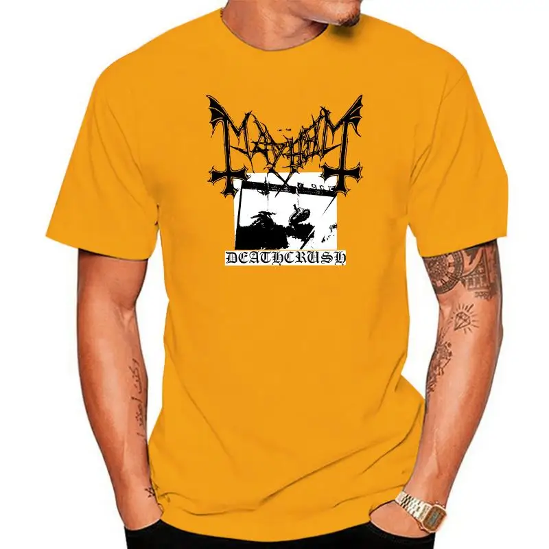 

Mayhem T Shirt EP Deathcrush Tshirt Norwegian Black Metal Band EU Size 100% Cotton Breathable Tee Tops