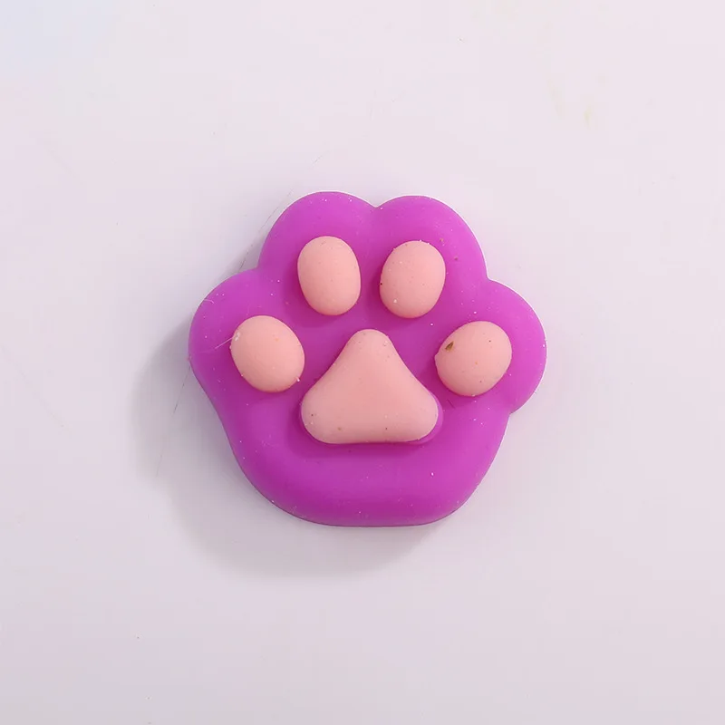 ซิลิโคน Pinch Decompression ของเล่น Plush Mini Cat Paw Squishy ของเล่นการ์ตูน Vent Decompression ยางของเล่นของเล่นใหม่ปีของขวัญ