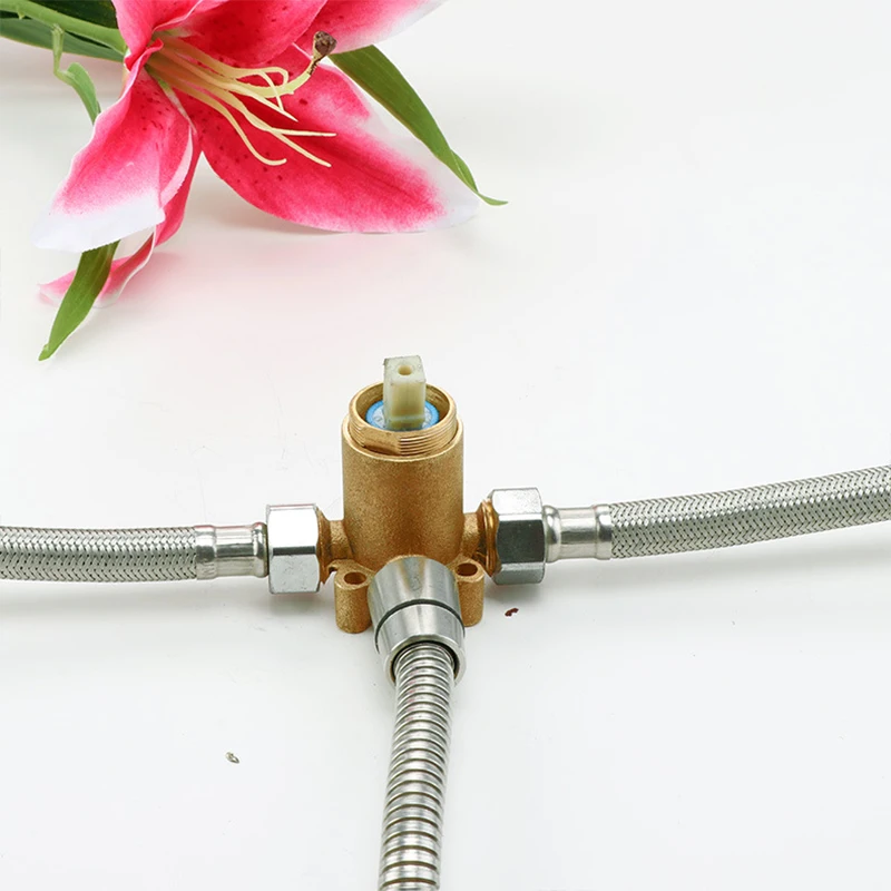 Wall-mounted mixing valve shower valve hot and cold switch