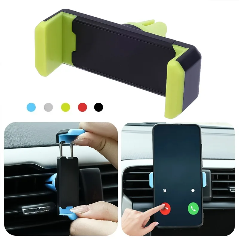 Car Phone Holder Car Air Outlet Mount Clip Car Accessories Interior Mobile Holder Universal Car Mount Phone Support for iPhone