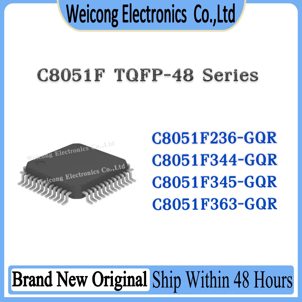 C8051F236 C8051F344 C8051F345 C8051F363 C8051F236-GQR C8051F344-GQR C8051F345-GQR C8051F363-GQR C8051F C8051 IC MCU Chip TQFP-48