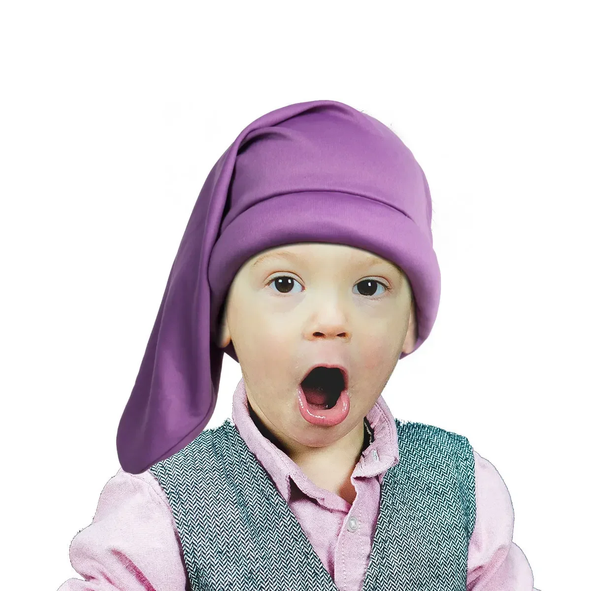 Sombrero enano para niños pequeños de 7 colores, disfraz de elfo de Navidad, enanos de cuento de hadas, Cosplay para Halloween, fiesta de Carnaval, accesorios para niños