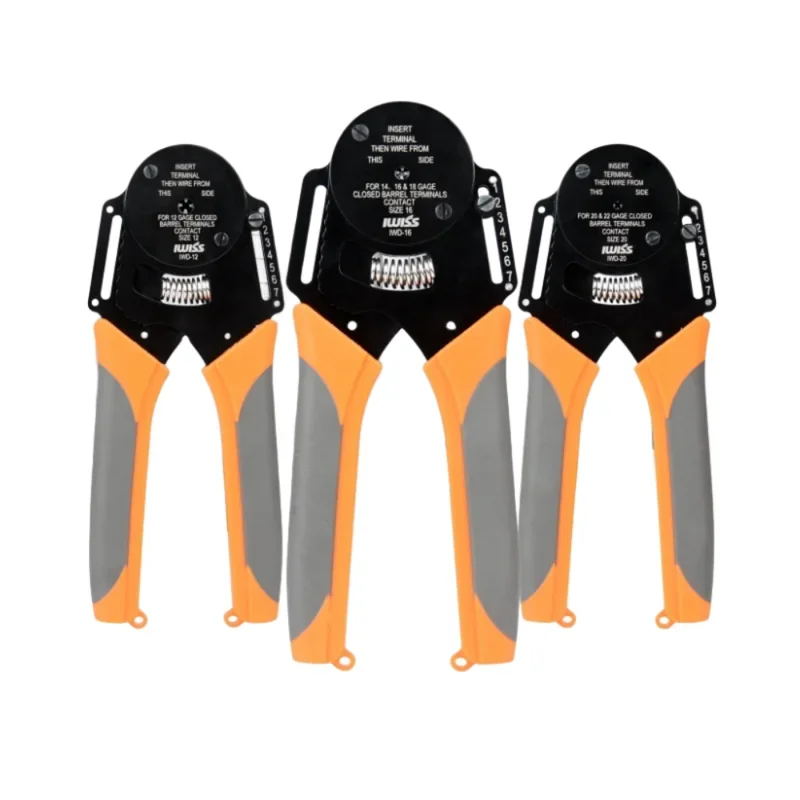 Closed Barrel Crimper 4 Way Indent,8 Impression Type for Deutsch Solid Contacts gage (IWD-12/16/20)