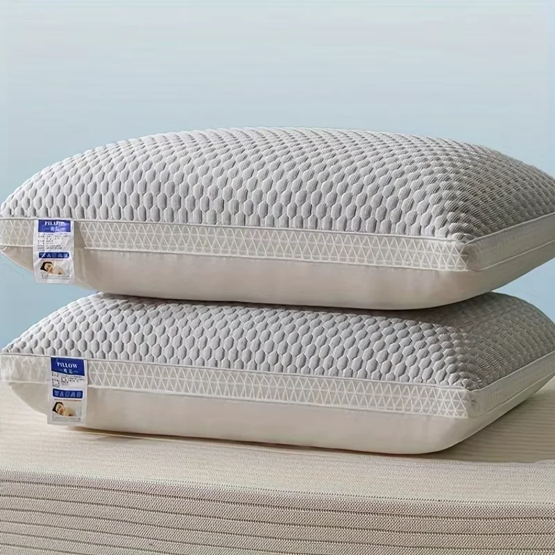 Summer cooling pillow 3D high elasticity anti collapse neck pillow, comfortable neck protection pillow core, single person high