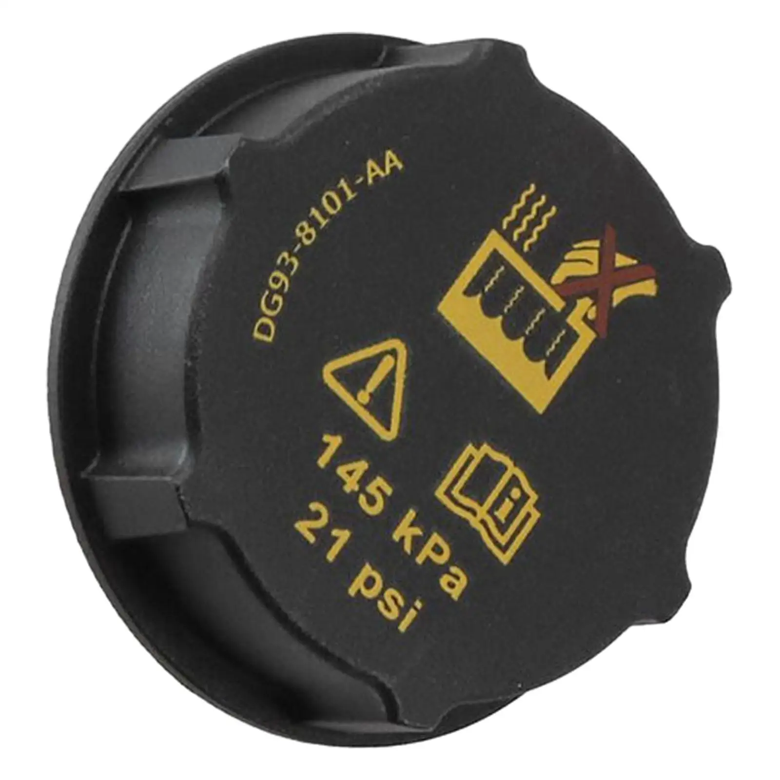 Tampa do tanque do líquido refrigerante do radiador preto 3M5H8100AD acessórios compatíveis para peças sobressalentes de fixação Ecosport
