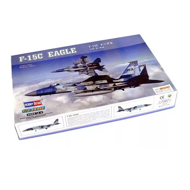 Hobbyboss 80270 1/72 Scale US Aircraft F-15C Eagle Fighter Bomber Model Collectible Toy Plastic Assembly Building Model Kit