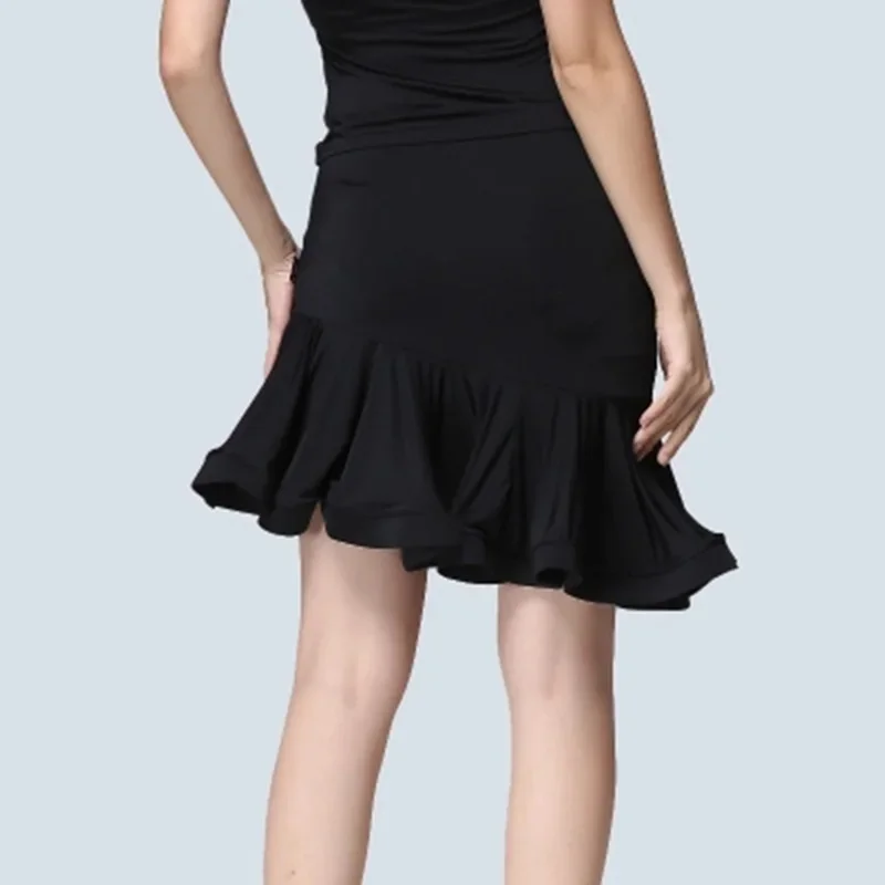 2026 Latin Dance Skirt Women Stage Performance Practice Irregular Lady Rumba Samba Tango Cha Ballroom Dress