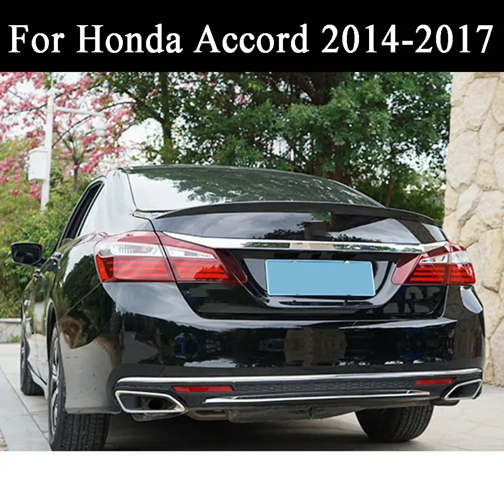 

Для Honda Accord 2014 2015 2016 2017, ABS задний спойлер багажника, крыло, черный, белый цвет