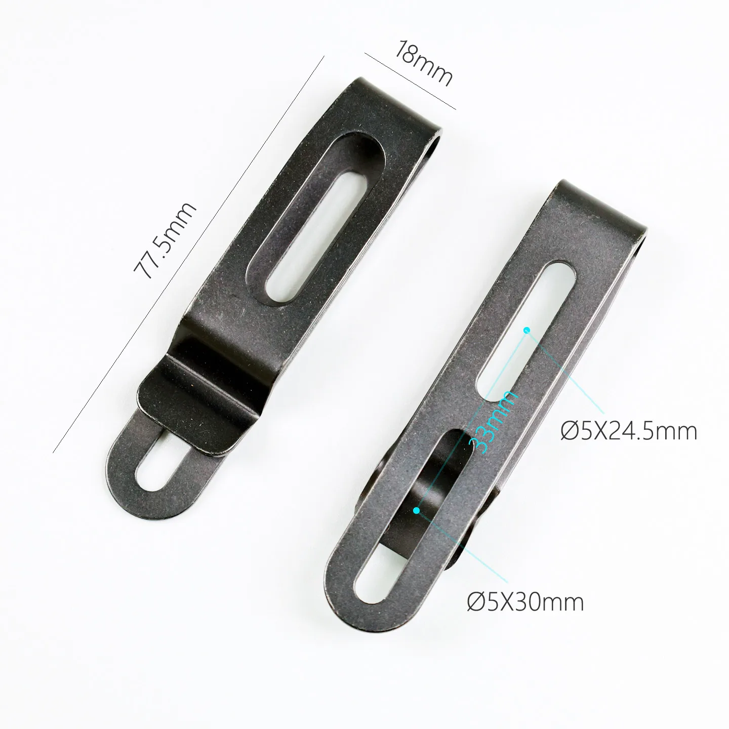 Kydex Gürtelclip Professioneller 420 Edelstahl Kydex Scheidenclip mit Schrauben für IWB Holster Zubehör Scheide – Detail 3