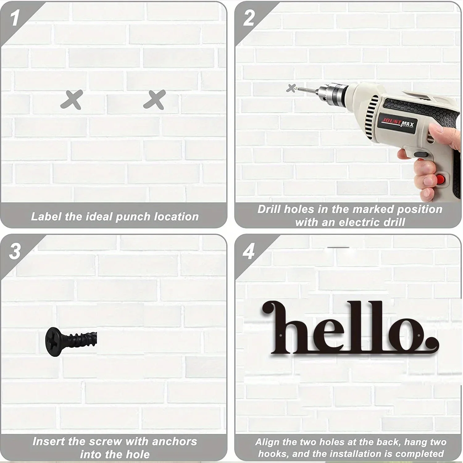 Рисунок 6 - металлическая вывеска Hello