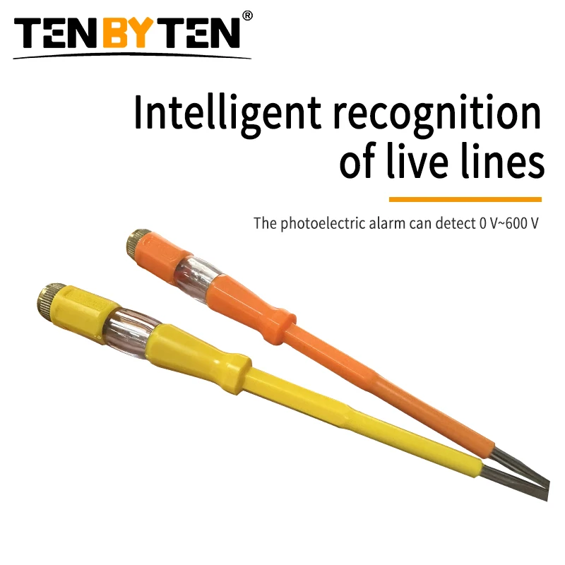 Intelligente spanningstester Pen AC Contactloze inductie Elektrische schroevendraaier Indicator Testpotlood Voltmeter Stroomdetector