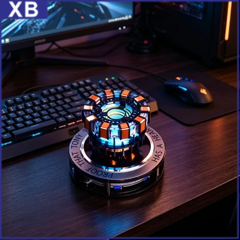 Arc Reactor Levitating  Arc Reactor MK1 1:1 Scale Floating and Spinning LED Tech Decor,Desk Display, Unique Gift