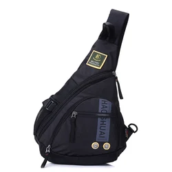 Casual Waterproof Nylon Single Chest Bags Men Women Crossbody Bags Travel Unisex Messenger Bag iPad Pockets Male Chest Packs