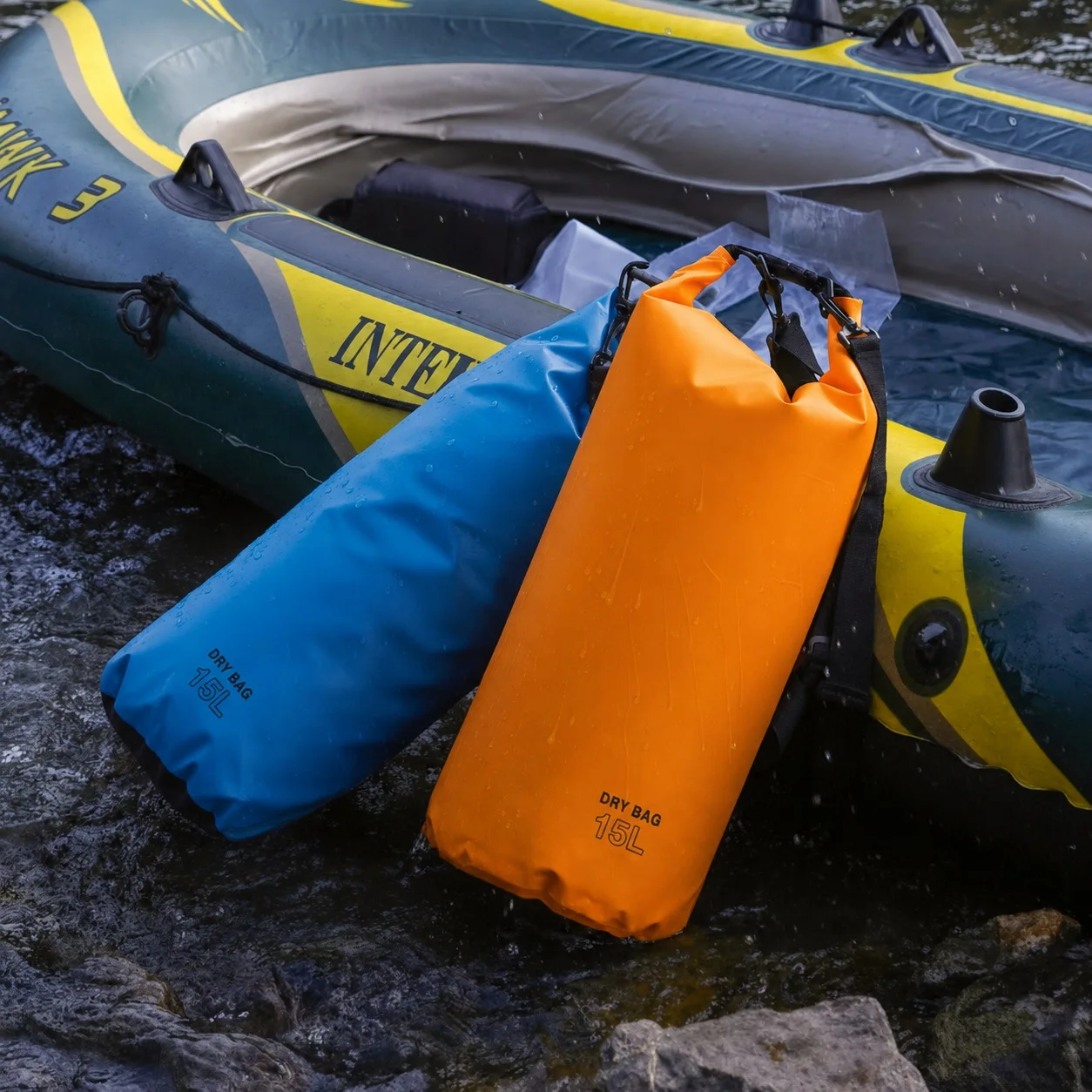 Maike Waterproof Dry Bag Backpack Hiking 5/10/15/20/25/30L Waterproof Backpack for Women Men Kayaking Camping Hiking Bag