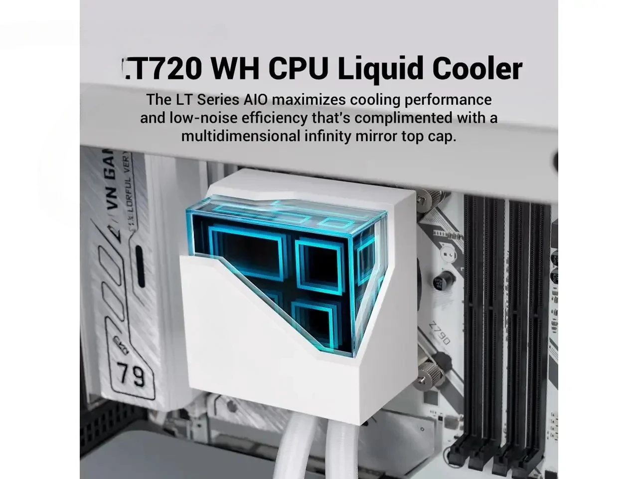 DeepCool LT720 WH Premium Liquid CPU Cooler 360mm High-Performance FK120 FDB Fans