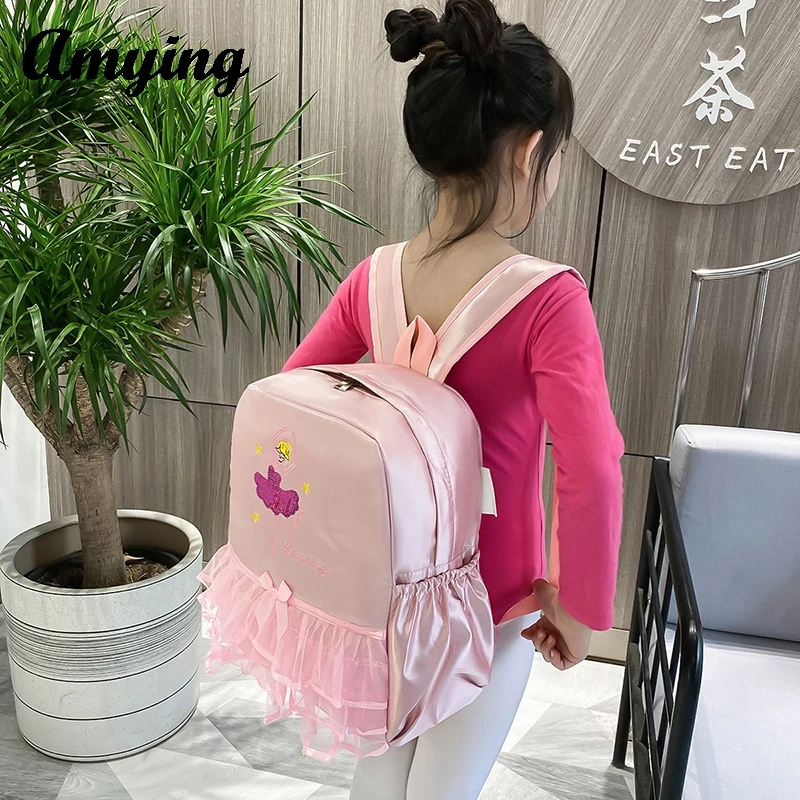 2024 Children's School Book bag Girls Dance Backpack Bag Children Ballet Dance Storage Bag Children Bag Kids Latin Dance Bag New