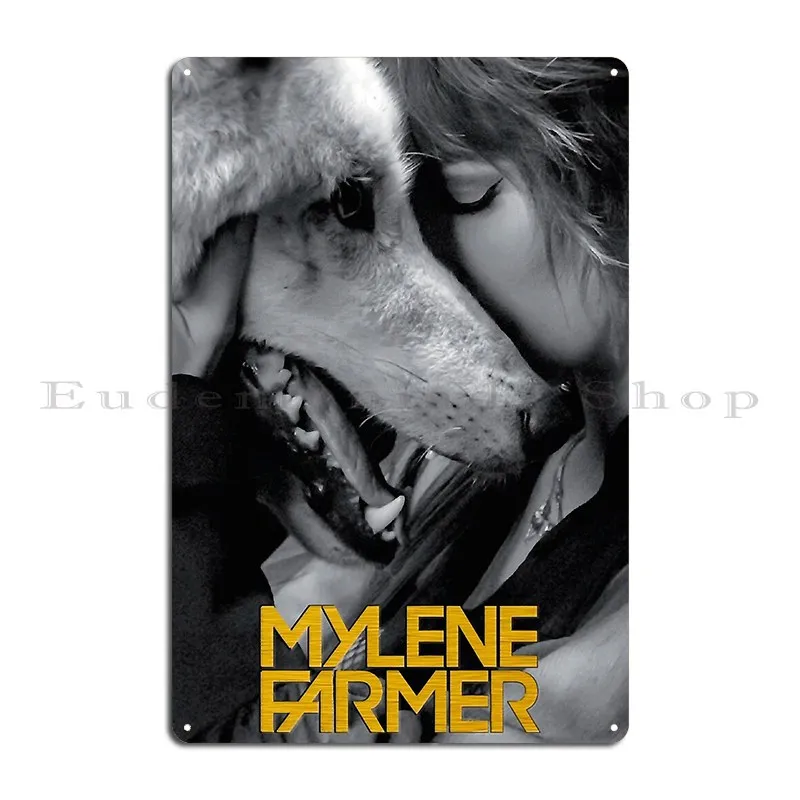 Mens Best Mylene Farmer Gift For Everyone Metal Sign Garage Pub Personalized Designing Home Tin Sign Poster