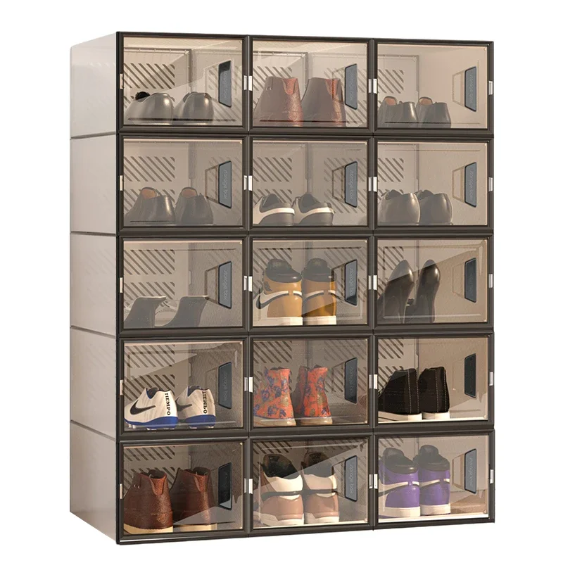 Space Saving Hotel Shoe Rack Living Room Storage Organizer Shoe Rack Box Display Cabinet Organizadores De Zapatos Home Furniture