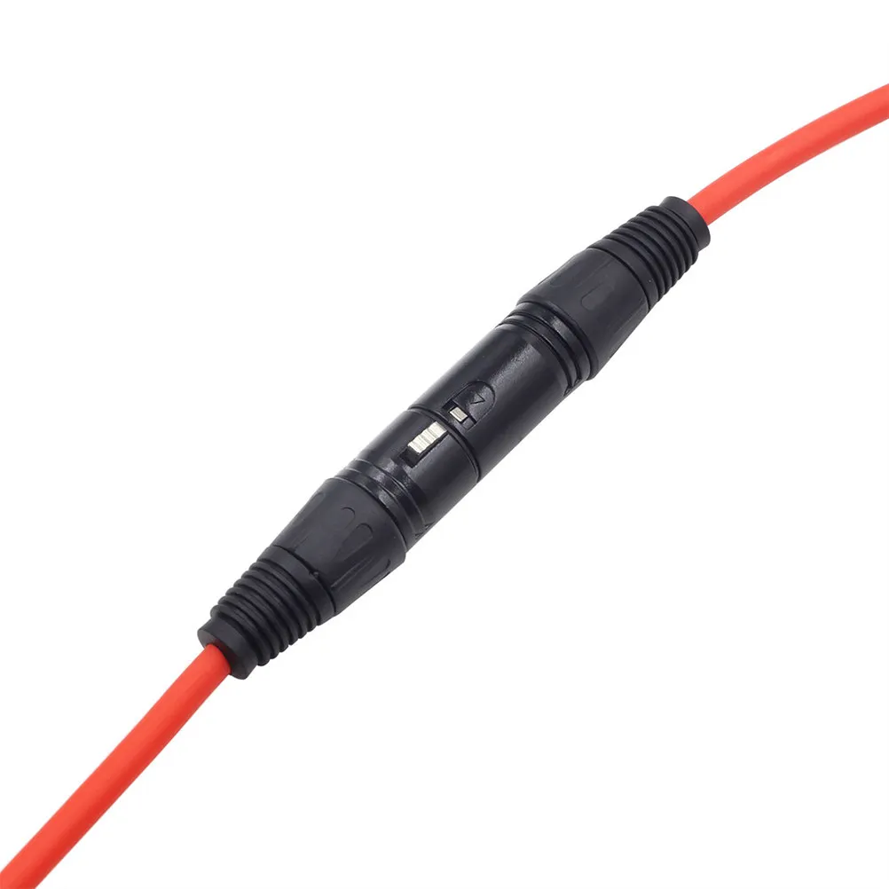 2M Male to Female Xlr Microphone Cable Red 24Awg Oxygen-Free Copper Shielded Studio Instrument Dmx512 Microphone Cable