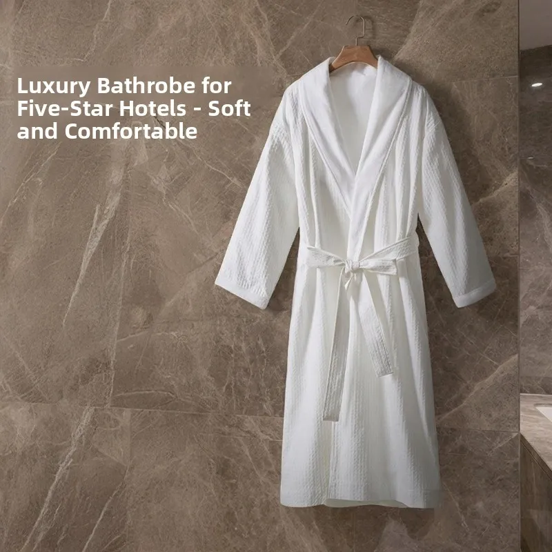 

Pure Cotton Quick Dry Bath Robe for Men And Women Winter Bath Kimono 100% Cotton Fabric Absorbent Comfortable Home Textile