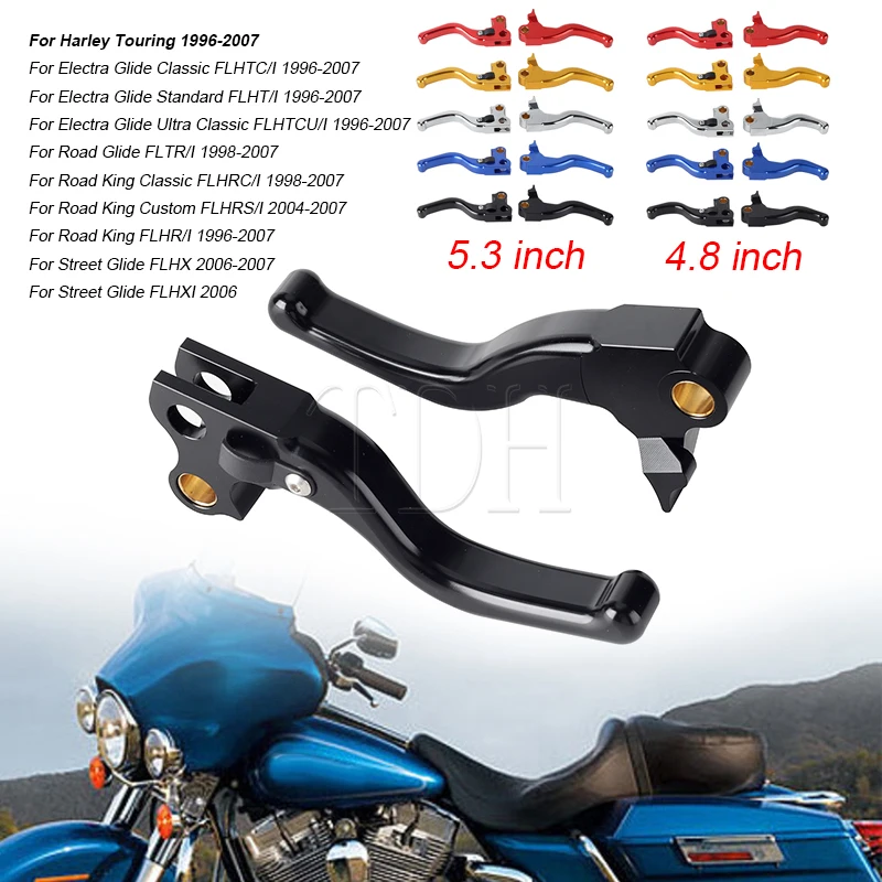 

2-3-Finger Brake Clutch Lever Shifter Levers Controls Kit For Harley Street Glide FLHX FLHXI Road King Classic Custom 1996-2007