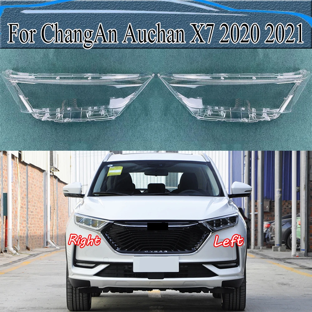 

For ChangAn Auchan X7 2020 2021 Headlamp Transparent Cover Lamp Shade Headlight Shell Lens Plexiglass Replace Original Lampshade