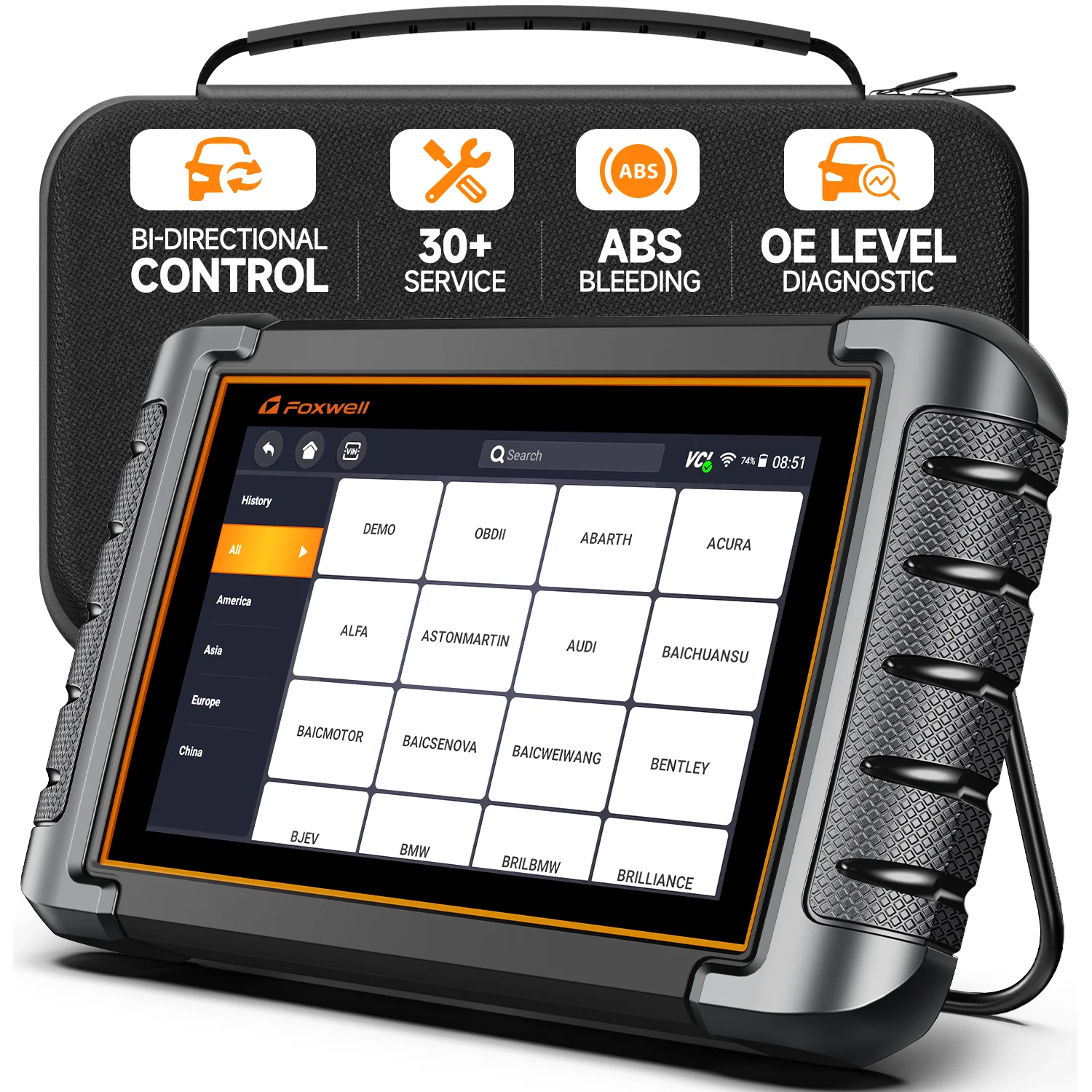 

FOXWELL NT809 All System OBD2 Scanner 30 Maintenance Car Diagnostic Scanner Bi-directional Control OBD2 Automotive Scan Tool