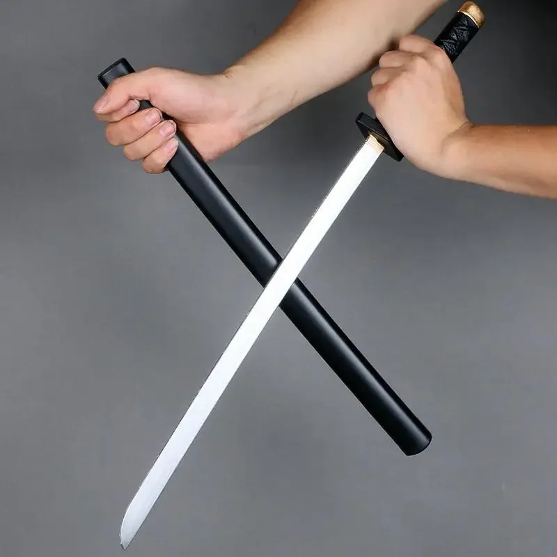 60cm Anime Cosplay Ninja Sword PU Leather Simulation Weapon Kids Toy Ideal for Halloween Stage Performance Props Perfect Gift