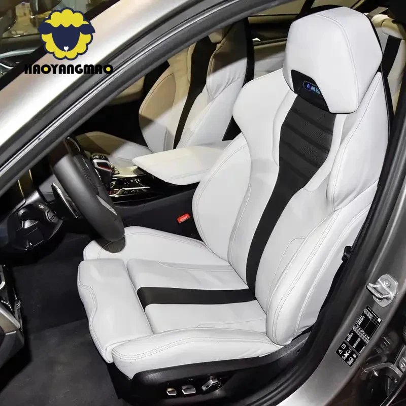 For B MW F30 F80 F10 M3 M5 X3 Upgrade Car Interior Accessories Sport Racing Bucket Seats Customize Leather Cover and Sponge Seat