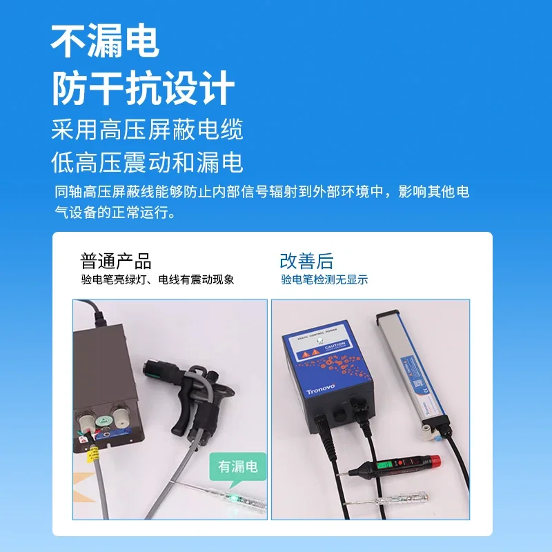 TR7052 مزيل ثابت صناعي إزالة الغبار البلاستيكي أيون قضيب طلاء فيلم الطباعة قالب إزالة ثابتة #3