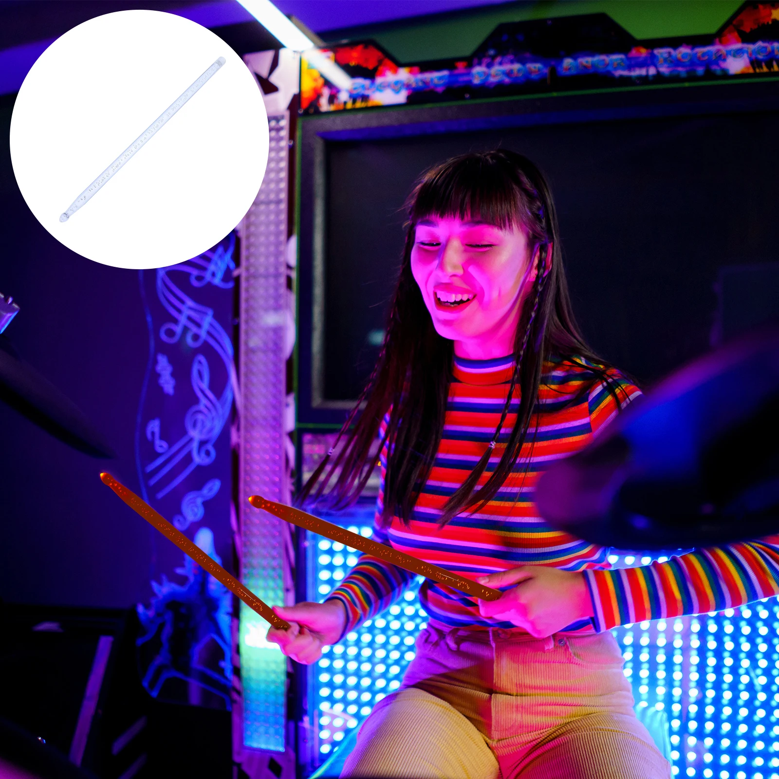 

Luminous Drumsticks Bingo Jazz Light Kids Musical Instruments Acrylic Up
