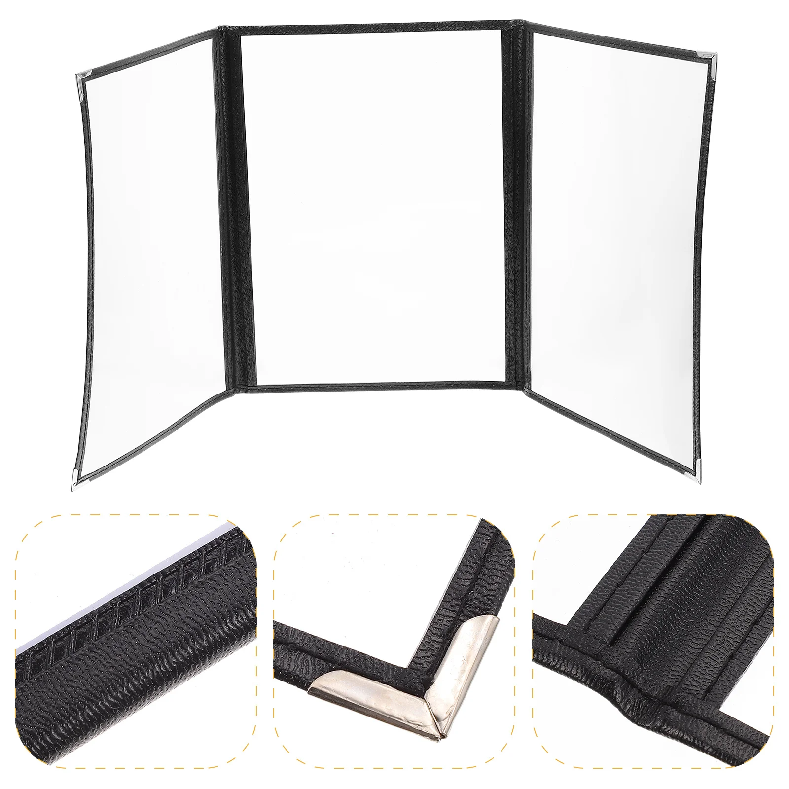 

1 шт., папка с обложкой меню из ПВХ, прозрачная папка с отрывными листами для хранения рецептов, портативная плоская конструкция, легко чистится