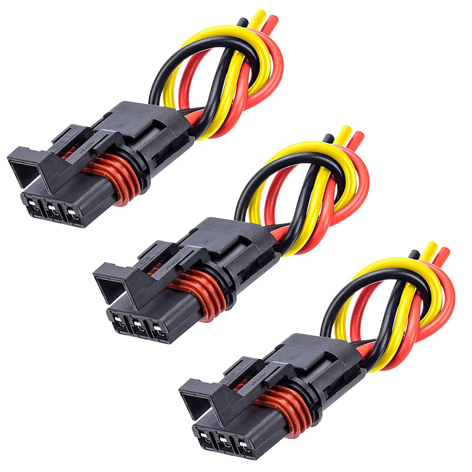 3PCS Pulse Power Plug Connector Pigtail Connector Power Harness for Polaris Ranger XP1000 & RZR RS1 & General 2018 -2021