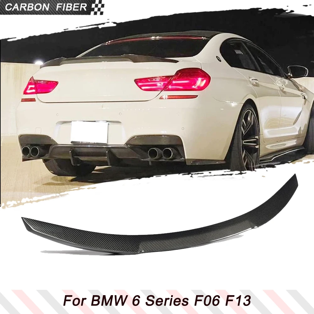 

Карбоновый задний спойлер для BMW 6 серии F06 F13 640i 650i M Sport M6 2012-2018, спойлер на крышку багажника Highkick, FRP